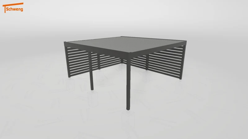 #DE Schweng Flachdachcarport C600 (ID 85bj8j)