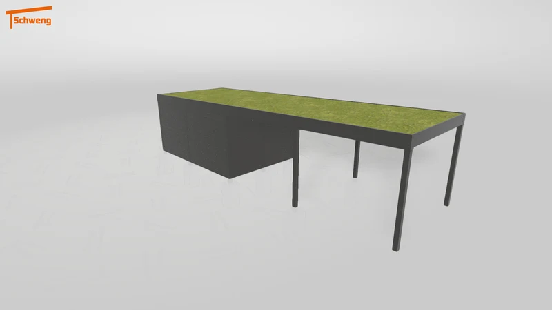 #DE Schweng Flachdachcarport C600+ (ID bkgzrp) #MTG