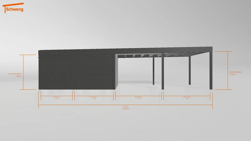 #DE Schweng Flachdachcarport C600+ (ID bkgzrp) #MTG