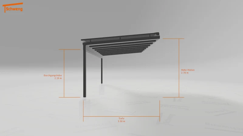 #DE Schweng Terrassenüberdachung S350 (ID ygnrmr)