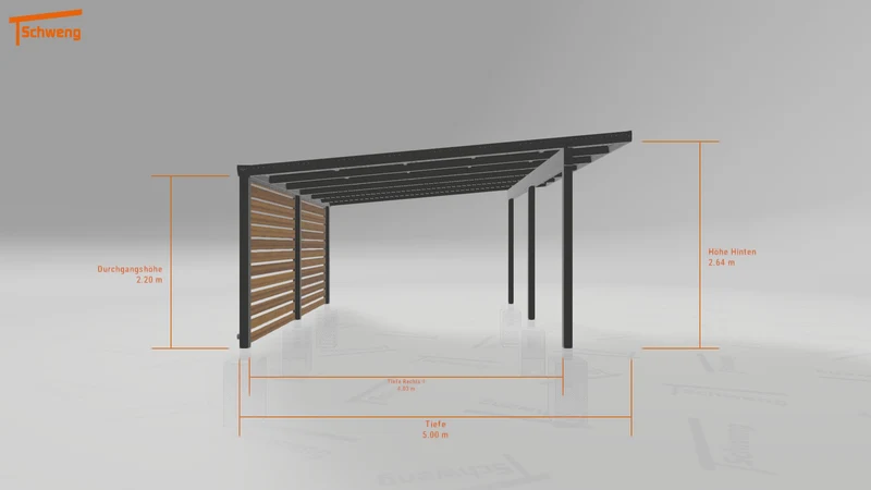 #DE Schweng Pultdachcarport S400 (ID qdwqzv) #MTG
