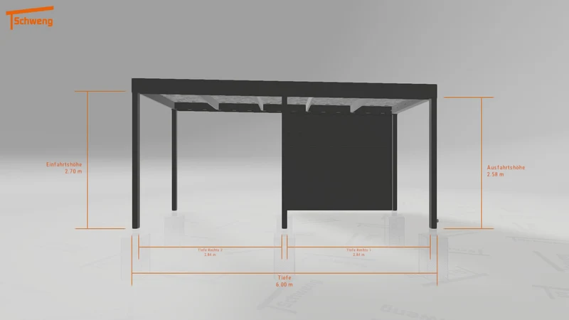 #DE Schweng Flachdachcarport C600 (ID bkgzmr) #MTG