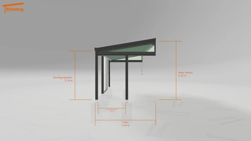 #DE Schweng Terrassenüberdachung S400 (ID 85bzzx)