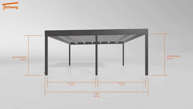 #DE Schweng Flachdachcarport C600+ (ID 9wp4jq)