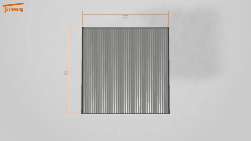 #DE Schweng Flachdachcarport C600+ (ID 9wp4jq)