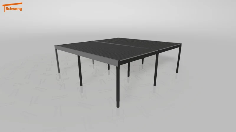#DE Schweng Flachdachcarport C600 (ID 33829z)