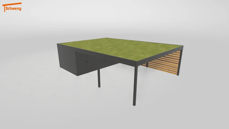 #DE Schweng Flachdachcarport C600+ (ID g7gd28) #MTG