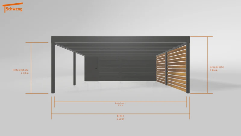 #DE Schweng Flachdachcarport C600+ (ID g7gd28) #MTG
