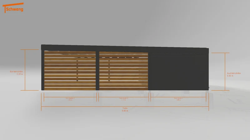 #DE Schweng Flachdachcarport C600+ (ID g7gd28) #MTG