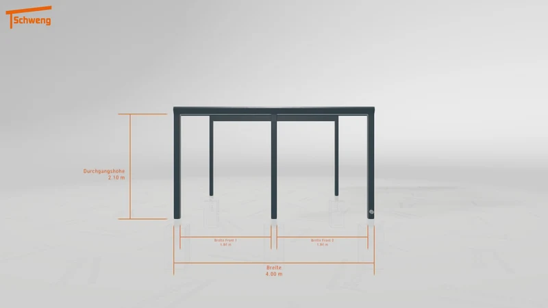#DE Schweng Terrassenüberdachung S400 (ID 338dzq)