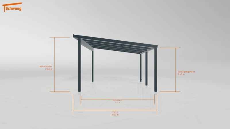 #DE Schweng Terrassenüberdachung S400 (ID 338dzq)