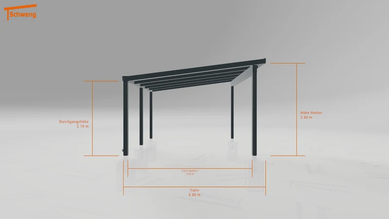 #DE Schweng Terrassenüberdachung S400 (ID 338dzq)