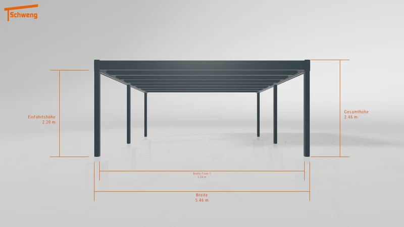 #DE Schweng Flachdachcarport C600+ (ID zbg5xz)