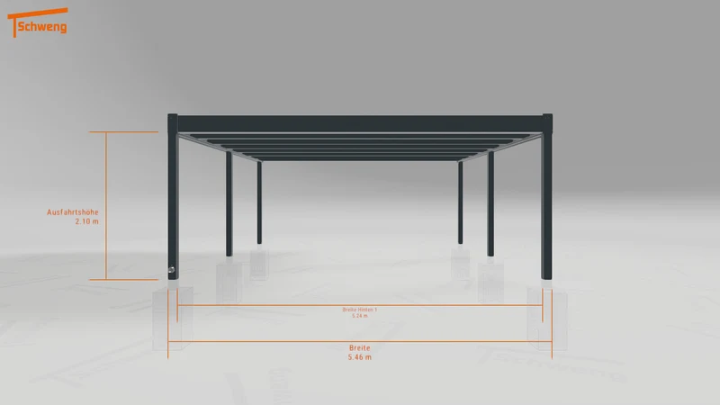 #DE Schweng Flachdachcarport C600+ (ID zbg5xz)