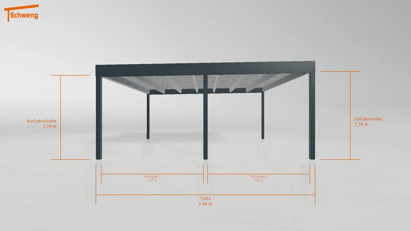 #DE Schweng Flachdachcarport C600+ (ID zbg5xz)