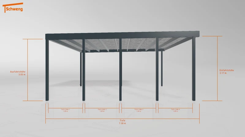 #DE Schweng Flachdachcarport C600 (ID mj7prv) #MTG