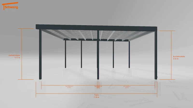 #DE Schweng Flachdachcarport C600 (ID mj7prv) #MTG