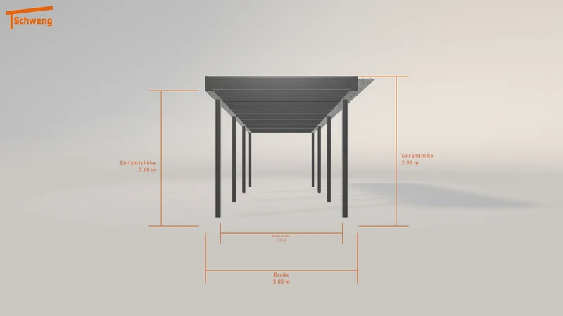 #DE Schweng Flachdachcarport C600+ (ID qdwywz) #MTG