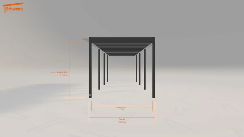 #DE Schweng Flachdachcarport C600+ (ID qdwywz) #MTG