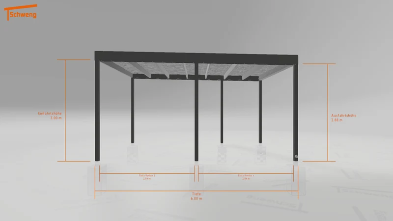 #DE Schweng Flachdachcarport C600 (ID 9wpr78) #MTG