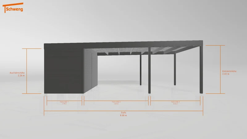 #DE Schweng Flachdachcarport C600 (ID qdw7rk) #MTG