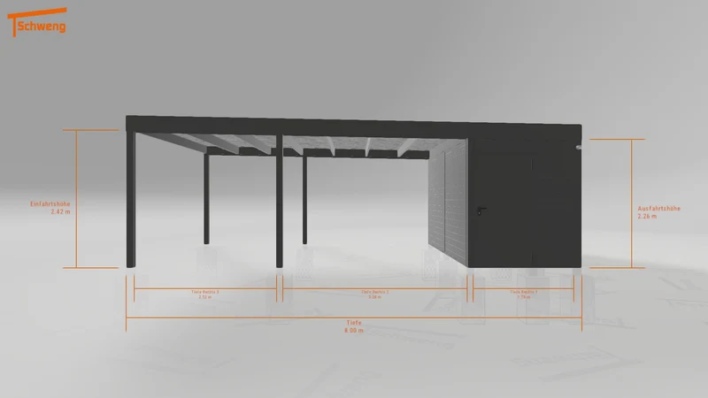#DE Schweng Flachdachcarport C600 (ID qdw7rk) #MTG