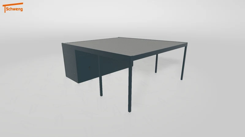 #DE Schweng Flachdachcarport C600 (ID mj7kbz)