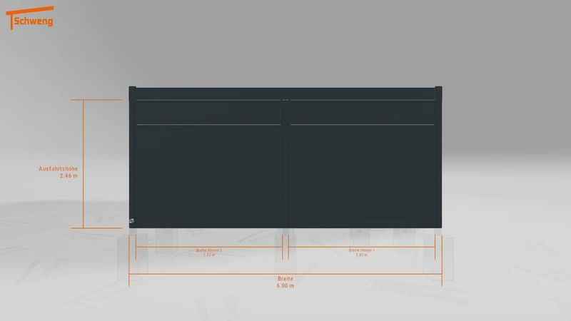 #DE Schweng Flachdachcarport C600 (ID mj7kbz)