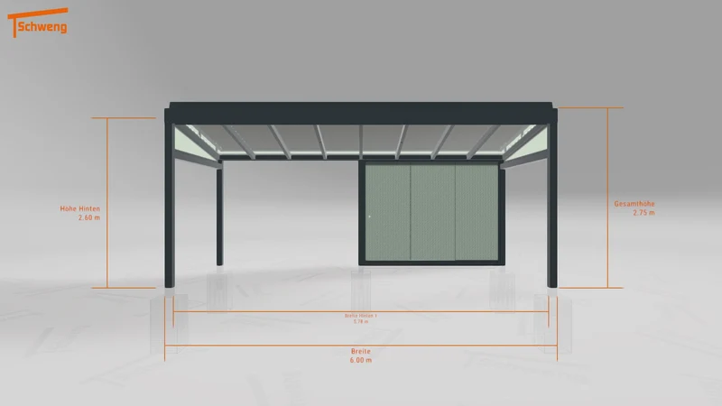 #DE Schweng Terrassenüberdachung S400 (ID ygnrvz)