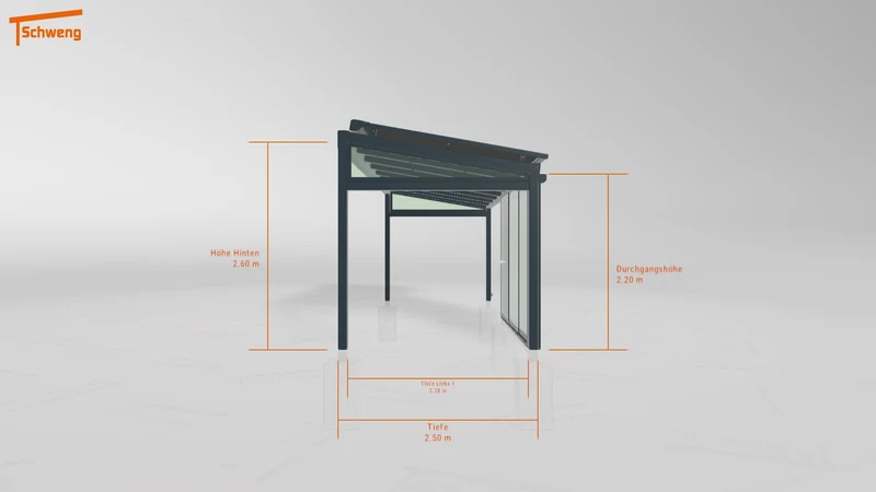 #DE Schweng Terrassenüberdachung S400 (ID ygnrvz)