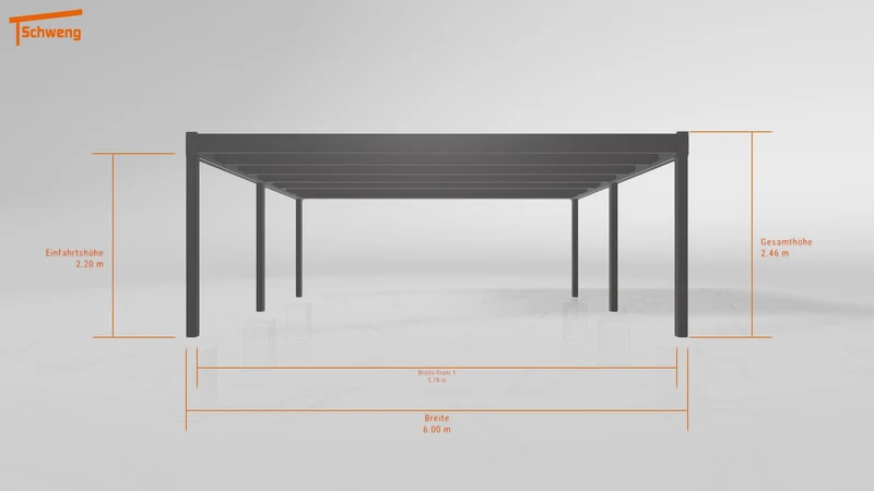 #DE Schweng Flachdachcarport C600 (ID x7nq83)