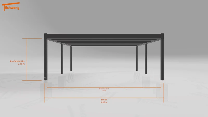 #DE Schweng Flachdachcarport C600 (ID x7nq83)