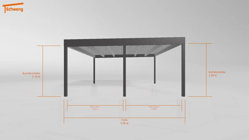 #DE Schweng Flachdachcarport C600 (ID x7nq83)