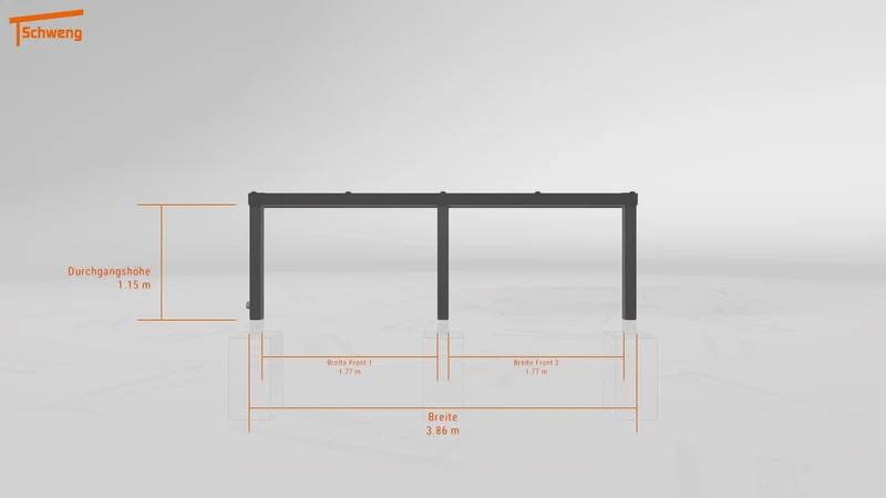 #DE Schweng Terrassenüberdachung S350 (ID 2qx437)