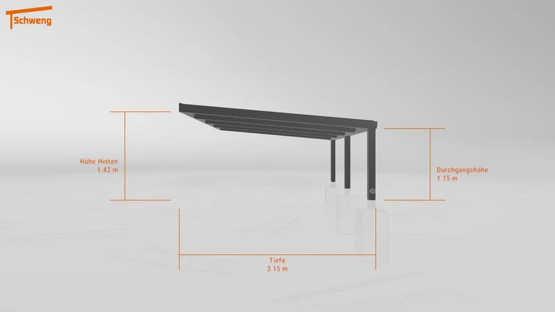 #DE Schweng Terrassenüberdachung S350 (ID 2qx437)