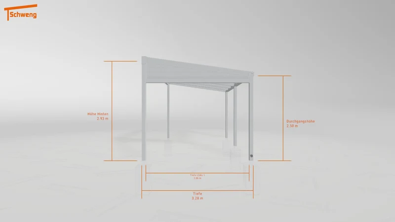 #DE Schweng Terrassenüberdachung S350 (ID 3382dz)