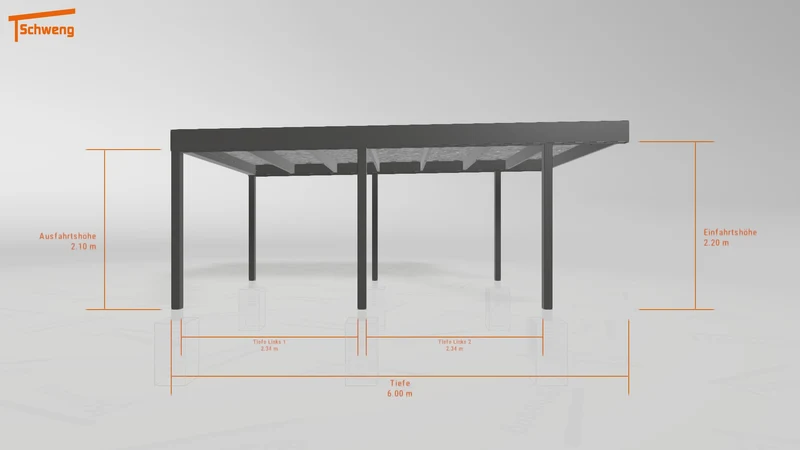 #AT Schweng Flachdachcarport C600+ (ID pbj5m8) #MTG