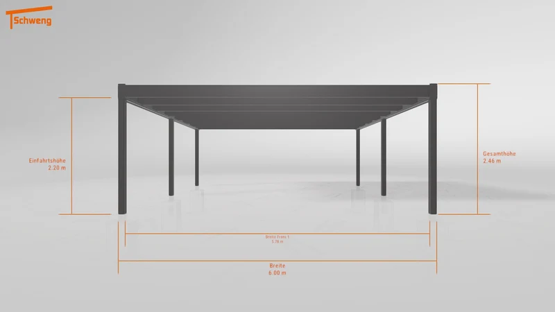 #DE Schweng Flachdachcarport C600 (ID 77mdvx)