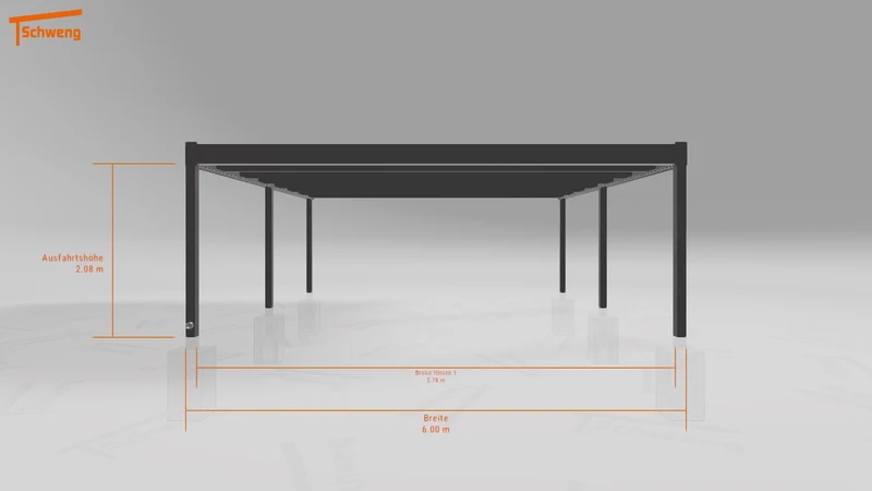 #DE Schweng Flachdachcarport C600 (ID 77mdvx)