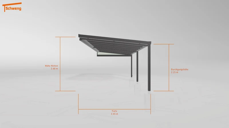 #DE Schweng Terrassenüberdachung S400 (ID 338dbq)