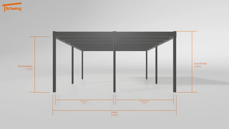 #DE Schweng Flachdachcarport C600+ (ID ygnd93) #MTG
