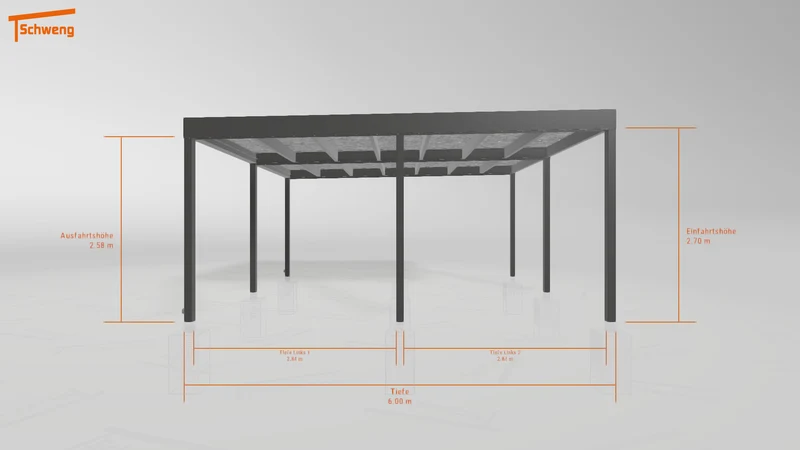 #DE Schweng Flachdachcarport C600+ (ID ygnd93) #MTG