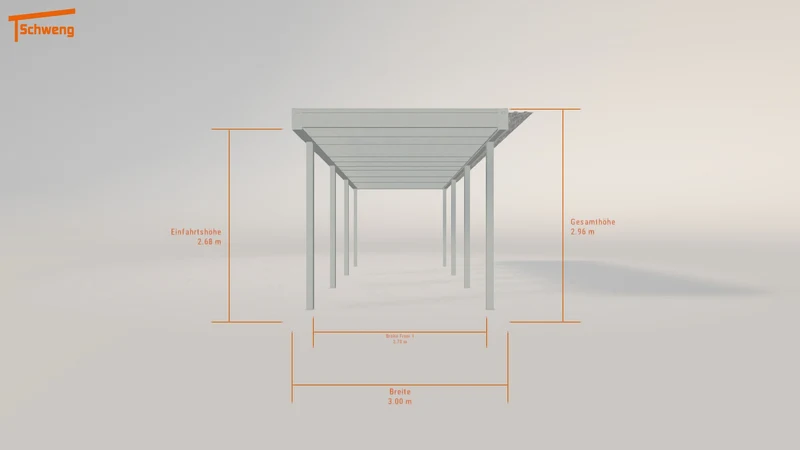 #DE Schweng Flachdachcarport C600+ (ID zbg5g9) #MTG
