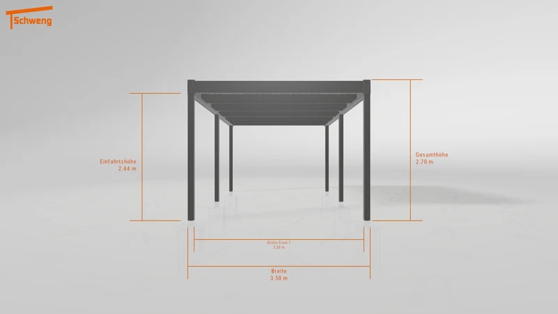 #DE Schweng Flachdachcarport C600 (ID 77mwm7) #MTG