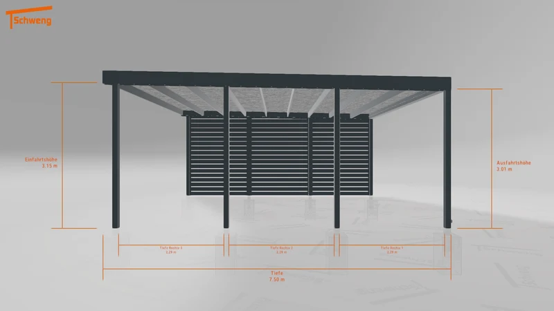 #DE Schweng Flachdachcarport C600 (ID 5mw8gq) #MTG