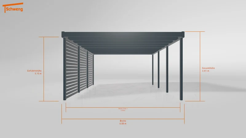 #DE Schweng Flachdachcarport C600 (ID k2yqgy) #MTG