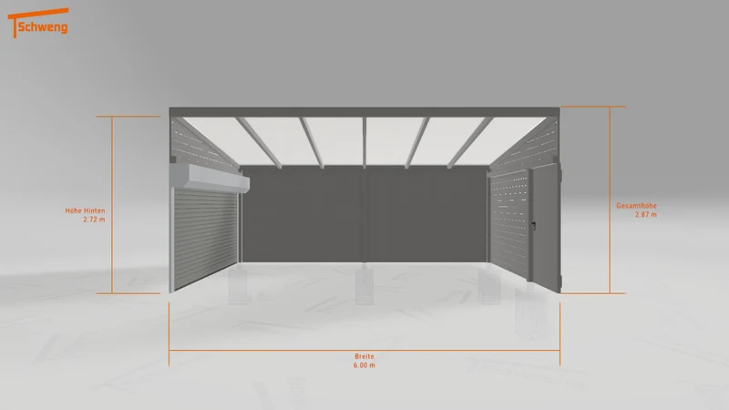 #DE Schweng Pultdachcarport S400 (ID rjz4vg)