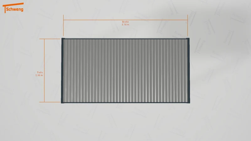 #DE Schweng Flachdachcarport C600+ (ID 77m3d7)
