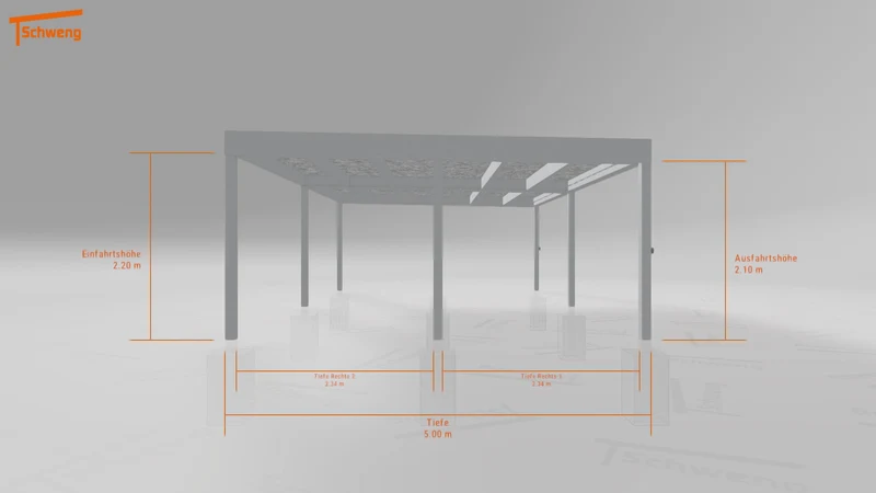 #DE Schweng Flachdachcarport C600+ (ID w3ndb7) #MTG