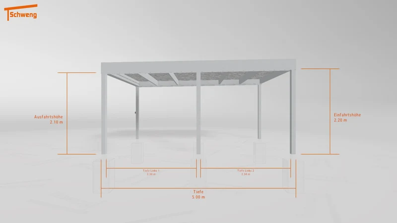 #DE Schweng Flachdachcarport C600+ (ID 77mdjx) #MTG